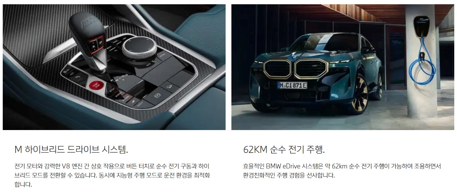 BMW XM 하이브리드 (출처 : BMW 홈페이지)